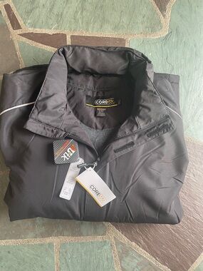 NWT CORE365 Men's Black Windbreaker Jacket